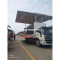 Diesel 6 wheeler hydraulic enclosed stage truck